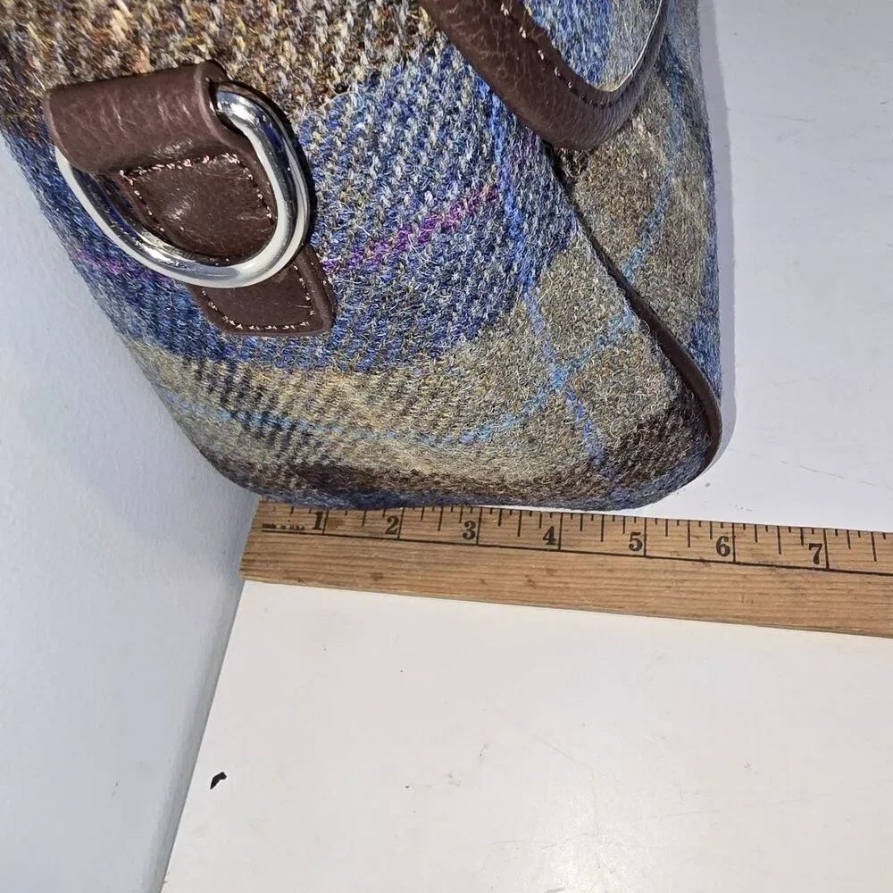Harris Tweed Satchel Bag Wool - Calder Glen Appin Of Scotland Col58